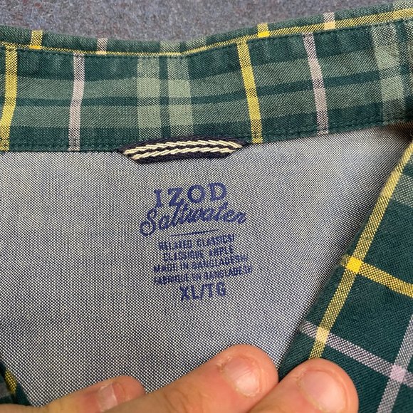 Izod XL Plaid Shirt - Picture 6 of 7